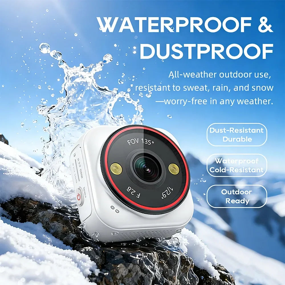 LS VISION 4G Pocket AOV Mini Camera 5MP Outdoor 24/7 Video Record Battery Security Camera Portable Action Vlog Sports Travel Cam