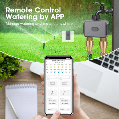 Tuya Smart Zigbee Watering Timer Sprinkler Drip Irrigation System Irrigation Watering System Sprinkler Timer Garden