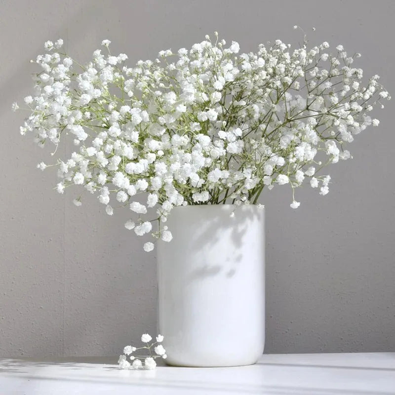 Artificial Plastics Gypsophila Flower Outdoor Garden Party Courtyard Home Vases Table Wedding Bridal Bouquet DIY Gifts Accessory