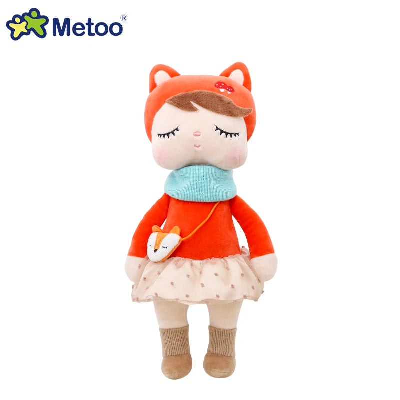 Original Metoo 33cm Angela Plush Doll Kawaii Rabbit And Cute Unicorn Fox toy Boy Girl Birthday Gift For Kids Toys