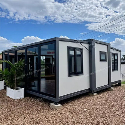 Restaurant 20FT 40 Ft Prefab Steel Prefabricated Sandwich Panel Expandable Living Container House Tiny Homes With Bathroom