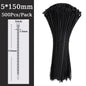 Self-locking plastic nylon tie Black 5x300mm cable tie fastening ring 8*500mm cable tie zip wraps strap nylon cable tie 5*300mm