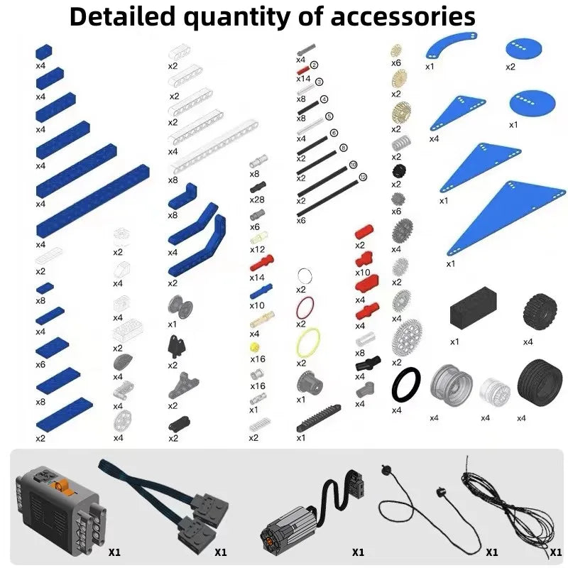 STEM Technical Parts Multi Technology Programming Educational School Students Learn Building Blocks DIY Set For Kids Toy