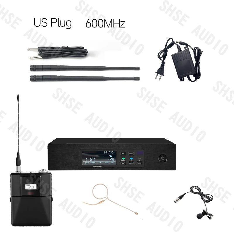 Qlxd4 single-ear head-mounted lavalier wireless microphone set with clear sound quality suitable for hosting speech activities