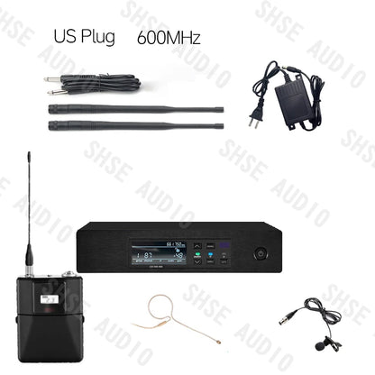 Qlxd4 single-ear head-mounted lavalier wireless microphone set with clear sound quality suitable for hosting speech activities