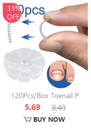 2/6/12Pc Ingrown Toenail Toe Correction Stickers Nail Art Foot Patches Feet Care Paronychia Treatment Recover Pedicure Foot Tool