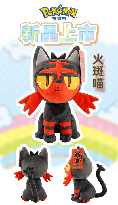 Original Pokemon Newest Plush Yamper Litten Emolga Stuffed Doll Sylveon Vulpix Gengar Plushies Pikachu Xmas Anime Mew Toys Gifts