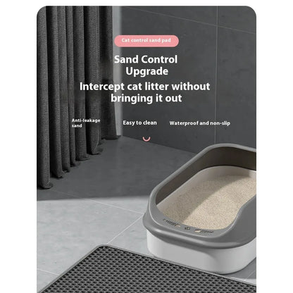 new 90X60CM Cat Litter Mat Waterproof Double Layer Pet Litter Box Mat Pet Toilet Cat Mat Nonslip Sand Cat Washable Mat Pet Clean