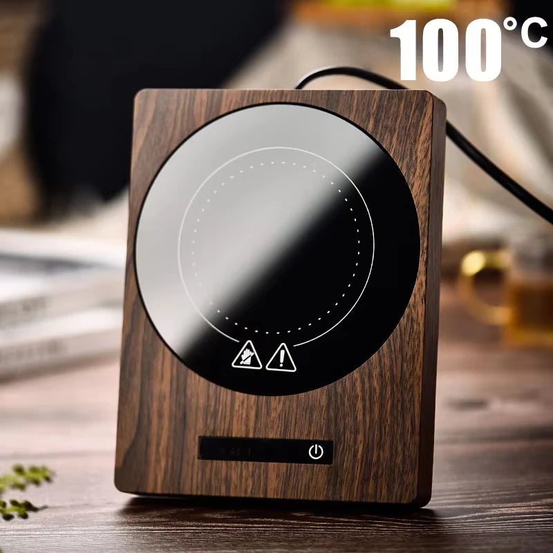 Heated Cup Mat Warmer Hot Tea Makers 5 Gear Temperature Cup 100°C Automatic Warmer Coaster Heaters Coffee Milk Tea Heating Pad