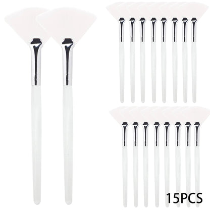 3/9 Pieces Facial Fan Mask Brushes Soft Mask Brush Applicator Esthetician Facial Mask Brushes For Women Girls Cosmetic Tools