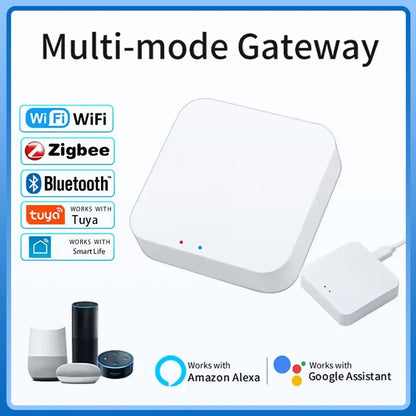 Tuya Smart Multi Mode ZigBee Gateway Wireless Smart Home WiFi Bluetooth Hub Bridge Smart Life APP Control Alexa Google Assistant