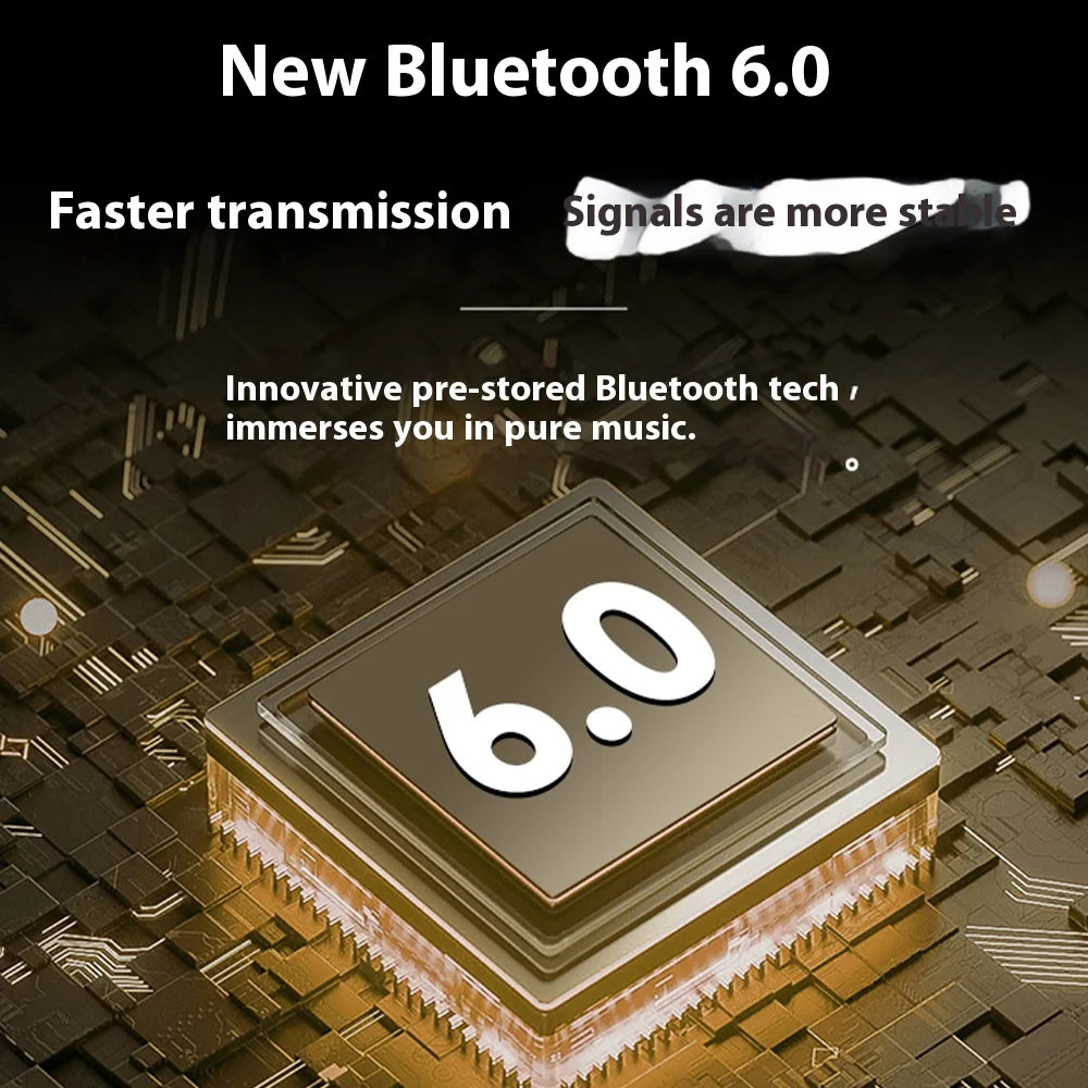 A80 Newest AI Translation Headphones Wireless Bluetooth 6.0 Earbuds 164 Languages Real-Time Translator Noise Cancelling