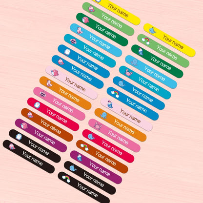 Customizable Name Stickers for Drinkware & Children's Stationery - Waterproof Personalized Labels with Eco-Friendly Adhesive