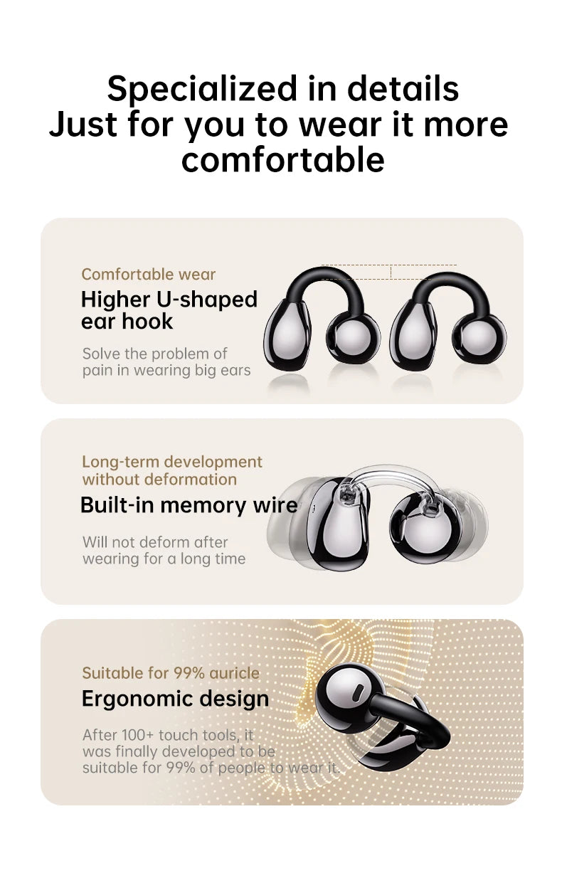 AI Translation Headphones True Wireless Earbuds LED Power Display Earphones with Wireless Charging Case