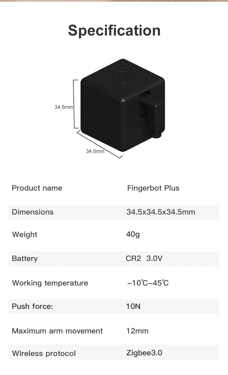 Tuya Zigbee Smart Fingerbot Switch Bot Remoter Garage Curtain Button Robot BLE Pusher Work With Alexa Google Home Voice Assitant