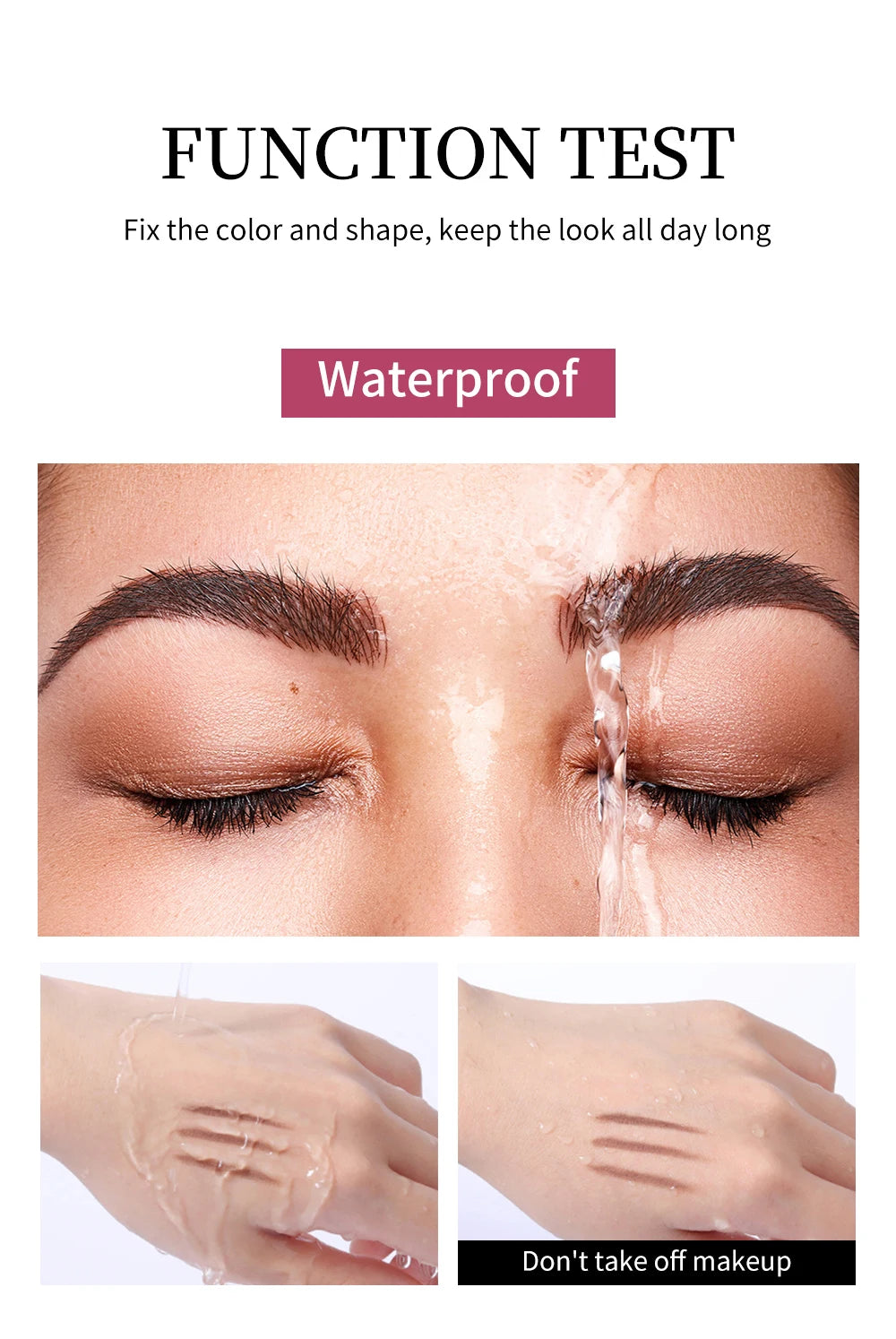 QIBEST Transparent Eyebrow Gel Long Lasting Shape Natural Three Dimensional Moisturizing Eyebrow Styling Gel Makeup Brow Soap