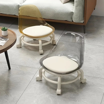 Portable Multi-Functional Swivel Stool with Universal Casters Indoor Outdoor Small Bench for Floor Cleaning & Daily Use