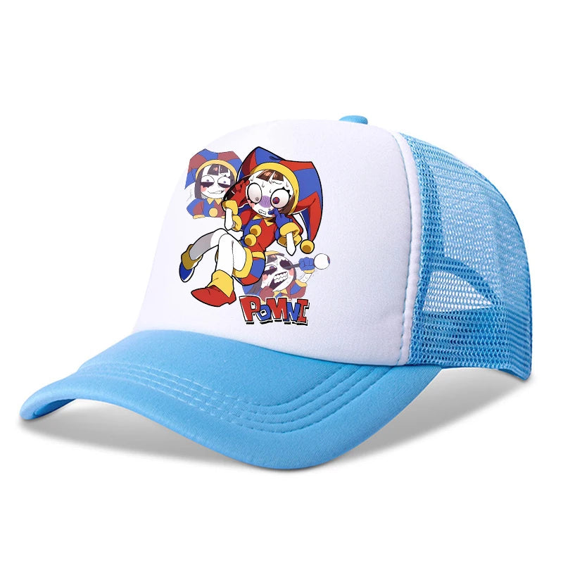 The Amazing Digital Circus Baseball Cap Kids Adult Outdoor Sports Sun Hat Summer Breathable Mesh Sunbonnet Kawaii Headgear Gift