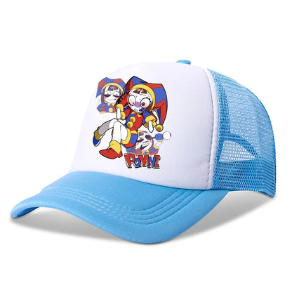 The Amazing Digital Circus Baseball Cap Kids Adult Outdoor Sports Sun Hat Summer Breathable Mesh Sunbonnet Kawaii Headgear Gift