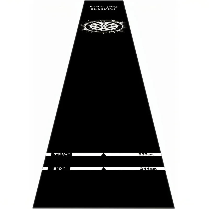 Professional Non-Slip Dart Mat Throwing Carpet for Game Room Bar Decor - Training Mat with Decorative Design