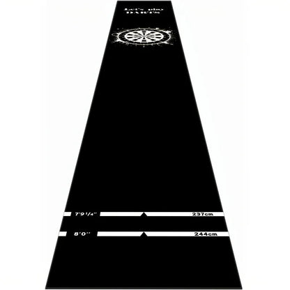 Professional Non-Slip Dart Mat Throwing Carpet for Game Room Bar Decor - Training Mat with Decorative Design