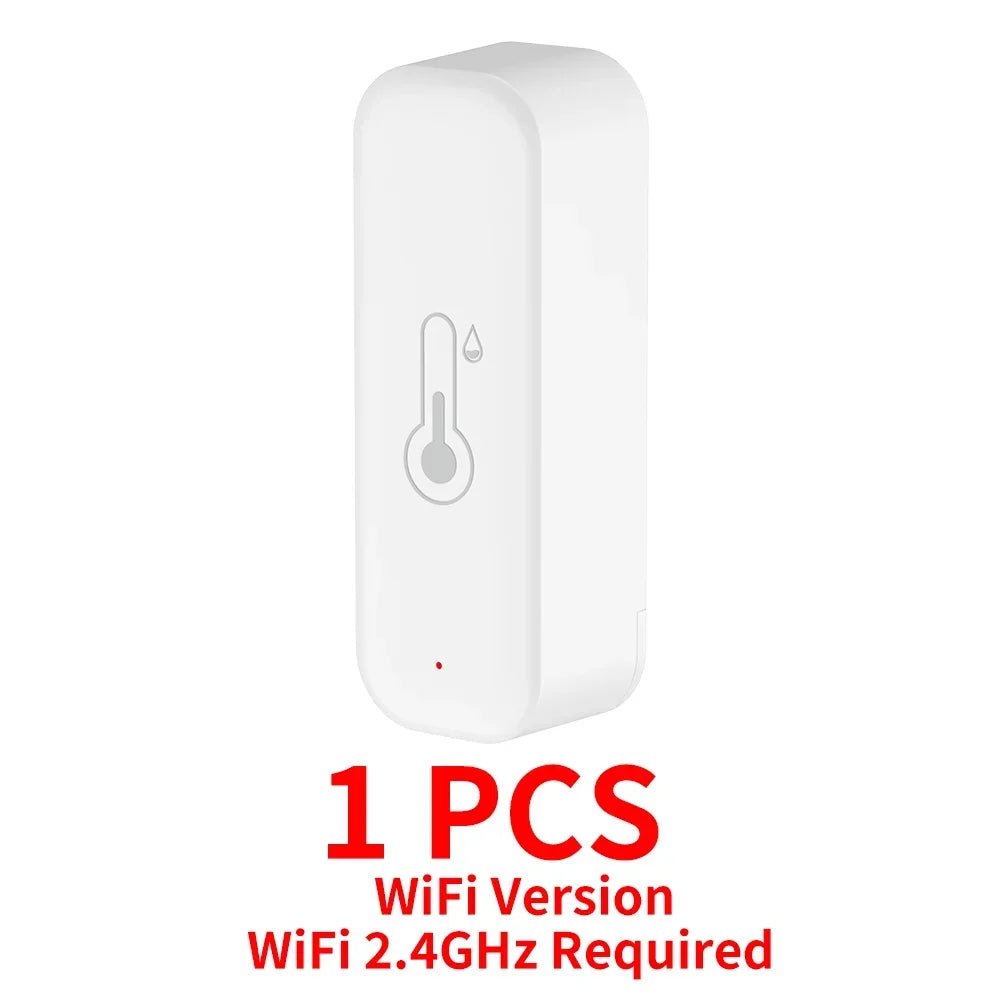 Tuya WiFi Temperature and Humidity Smart Home Thermometer Hygrometer APP Remote Alarm Work with Alexa Google Home