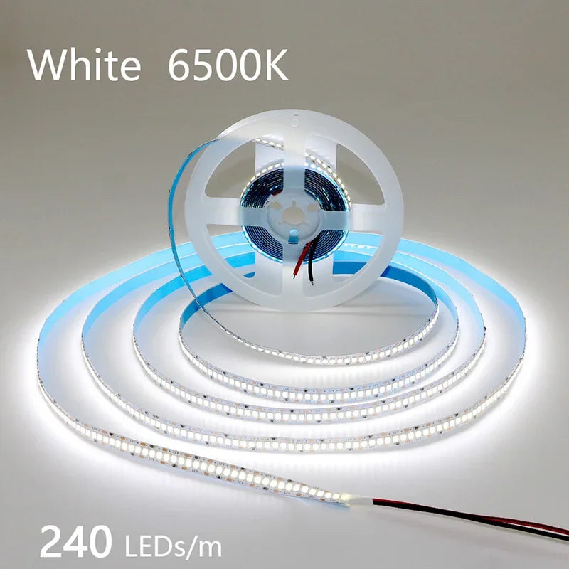 12V 24V LED Strip 2835 120LEDs/m Home Lamp Strip Pink Red Ice Blue Green Golden Yellow Orange Flexible Waterproof Soft Lamp Bar