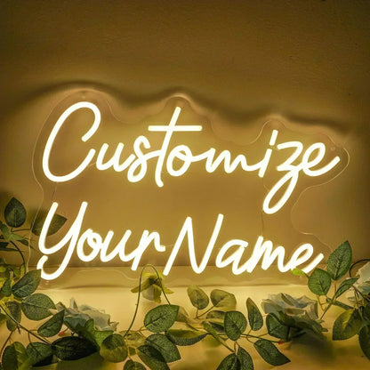 Custom Name Neon Sign Personal LED Neon Lighting Custom Led Light Name Decor Wedding Sign Bedroom Home Bar Wall Neon Decorations