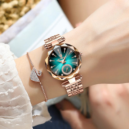 POEDAGAR Elegant Ladies Wristwatch Waterproof Stainless Steel Luxury Watch for Woman High Quality Fashion Women's Quartz Watches