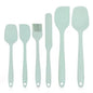 6Pcs Silicone Spatula Set Food Grade Non Stick Heat Resistant Spatulas Turner for Cooking Baking Mixing Baking Tools