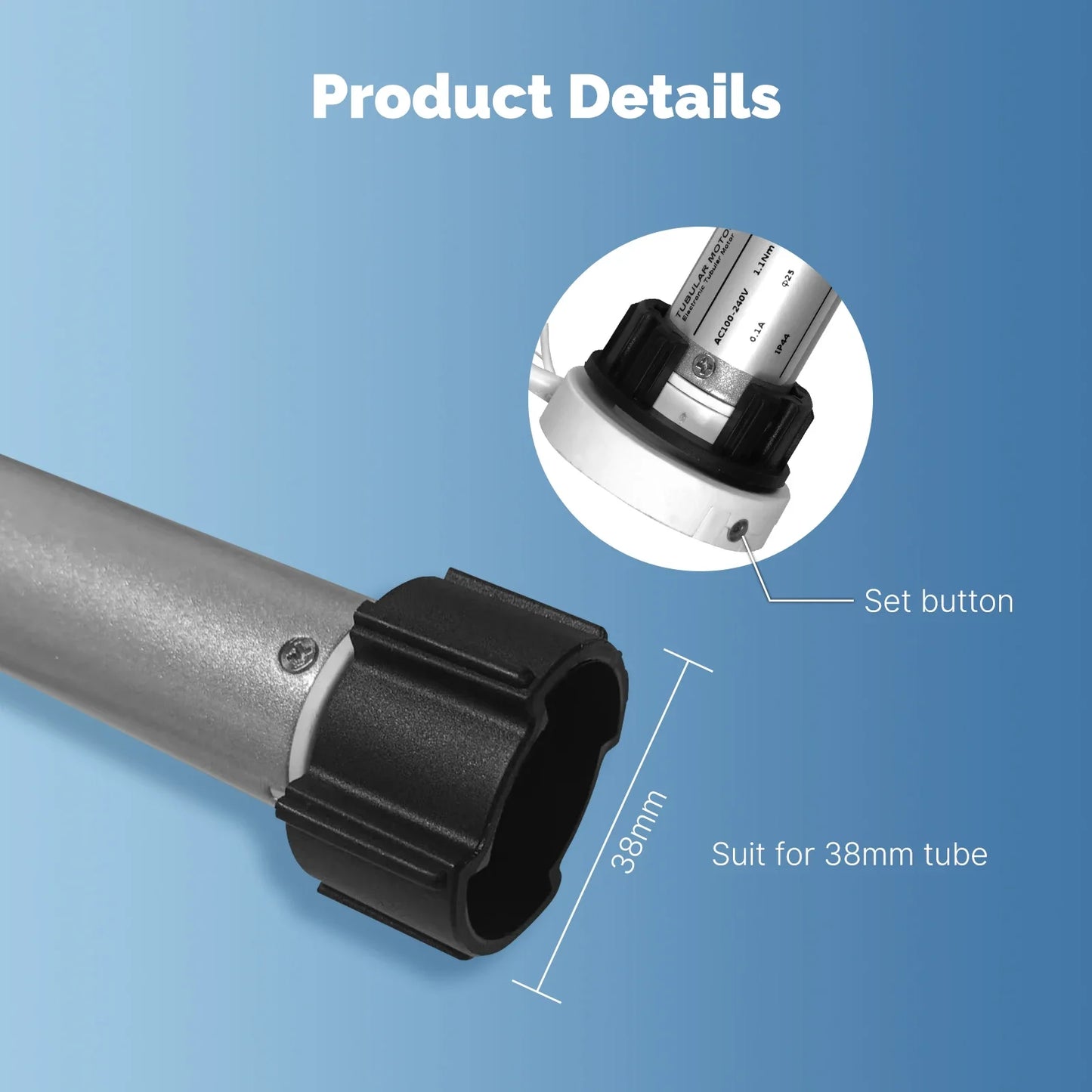 MOES Tuya Automatic Smart Zigbee Roller Shade Blinds Motor for 38mm Tube Remote Control work with Smart Life Alexa Google Home
