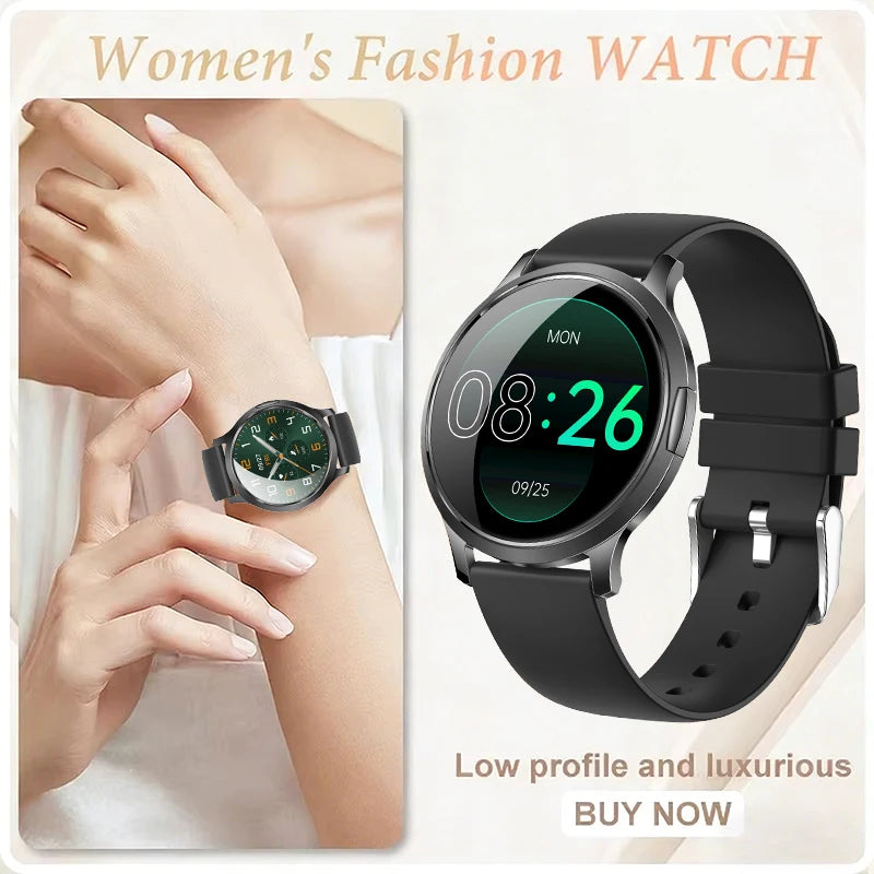 Nowy Smartwatch dla Kobiet 1.32 Cala AMOLED HD Ekran Sportowy Fitness Wodoodporny Zegarek Połączenia Bluetooth Cyfrowy Smartwatch Damski