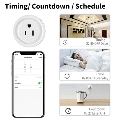 Tuya Smart Wifi Zigbee Plug US Standard Wireless Outlet 16A Remote Control Smart Home Appliances Work With Alexa Google Home