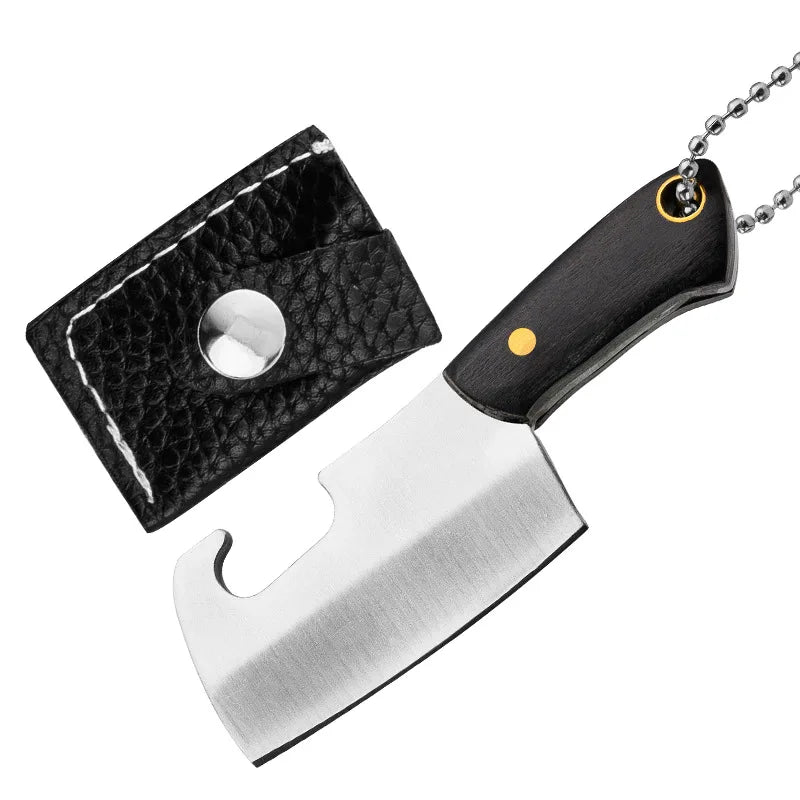 EDC Mini Knife Sharp Mini Kitchen Knife Gift Carry Pocket Knives Unboxing Tool Portable Paper Cutting EDC Fixed Keychain Knife