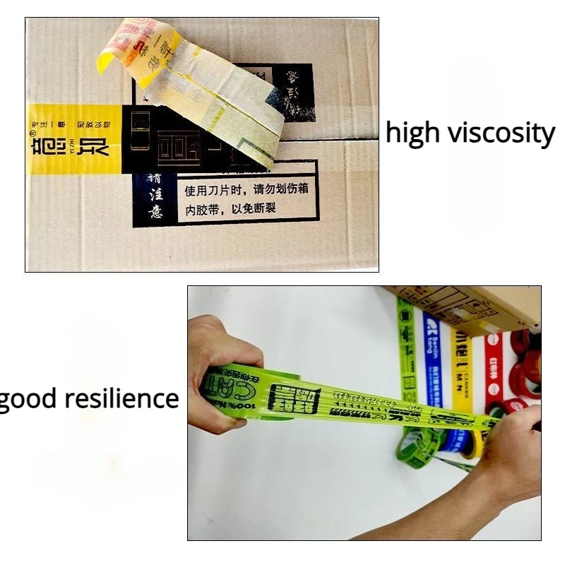 7 Rolls Logo Printing Adhesive Tapes Customized LOGO Brand Advertising Slogan for Carton Box Sealing Packing Labels 44mm