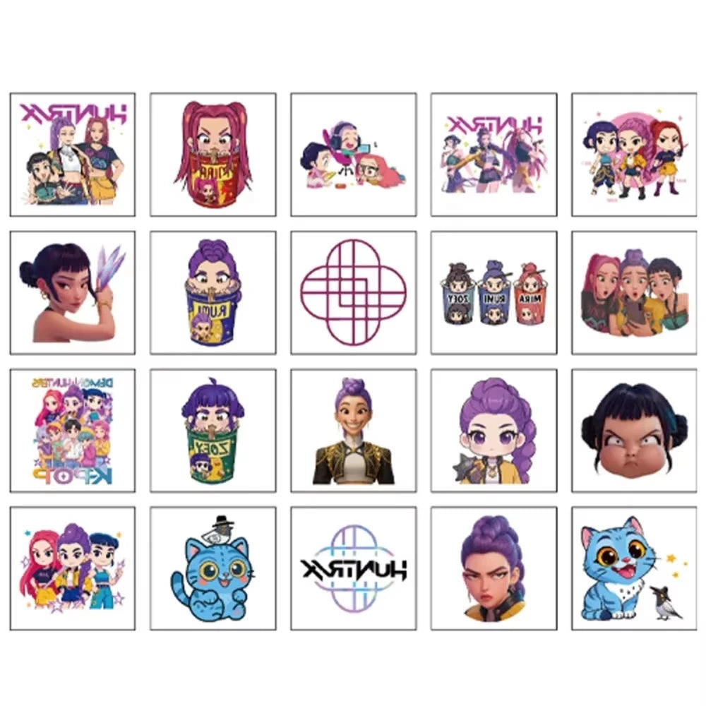 20pcs/set Girl Group Theme Temporary Tattoo Sticker Tattoo Sticker Demonizing For Party Gifts