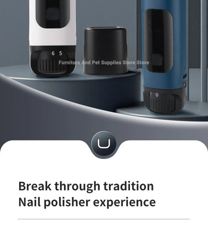 Electric 6-speed adjustable pet nail polisher large/small dog nail clipper 2 LED lights rabbit cat paw nail beauty accessories