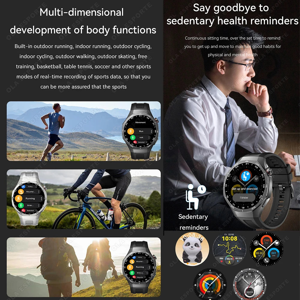 2026 Sports Watch 5 Pro GPS Track Smart Watches Men 1.52"AMOLED Full Touch Screen Waterproof Bluetooth Talk Smart Bracelet Hw12