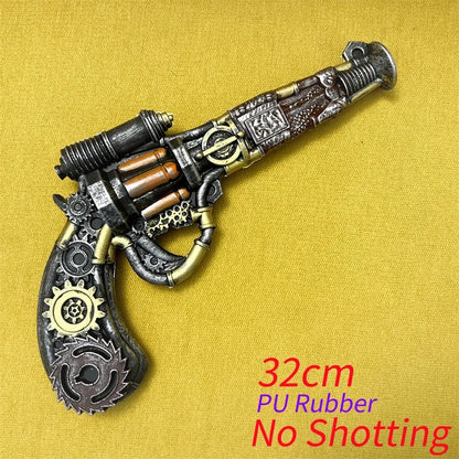 OW Gun Cosplay Angela Ziegler Mercy Angel Shock Gun Prop Weapons Model Safety PU Rubber Model Halloween No Shooting