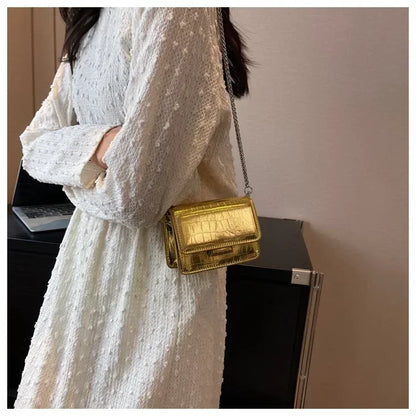 This Year's Popular Super Popular Small Bag 2024 Summer Popular Versatile Chain Messenger Bag Fashion Mini Square Sling Bag
