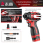 CHIGO Brushless Electric Drill Cordless Knockable Driller Driver 80N.m 18V Screwdriver Li-ion Battery Electric Power Tools