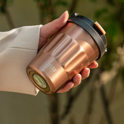 400ml/500ml TYESO Vacuum Flasks Thermoses Stainless Thermos Water Bottles Cup 304 Original Car Tumbler Cold and hot Coffee Mug