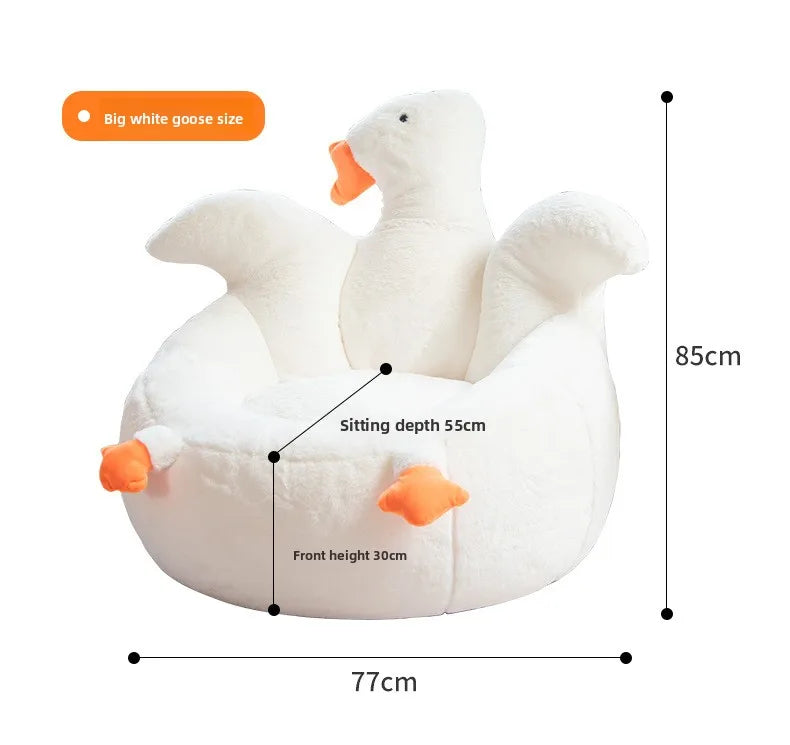creative cute bean bag sofa goose-shaped design soft portable sofa single lightweight couch wohnzimmer living room furniture