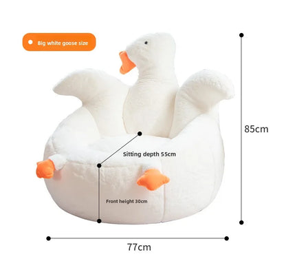 creative cute bean bag sofa goose-shaped design soft portable sofa single lightweight couch wohnzimmer living room furniture