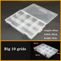 Transparent Plastic Box Screw Compartment Box Jewelry Earring Display Case Container Clear Terminal Organizer Tool Storage boxes