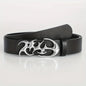 Punk Waist Belt with Geometric Alloy Needle Buckle, Stylish Men Women Accessory, Strap Suitable for Daily Wear and Gift Giving