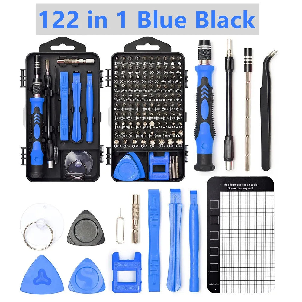 115/122/160 In 1 Precision Screwdriver Sets, Computer Repair Kit with Mini Wrench and Screw Remover,For Tablets,Watches,Iphones