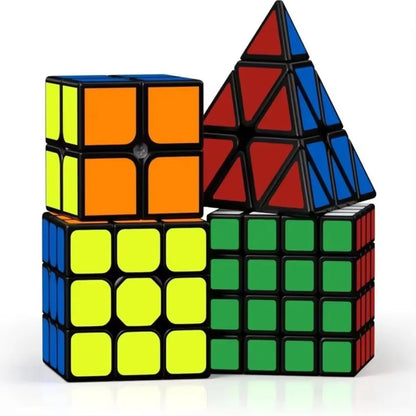 Qiyi Magic Cube 2x2 3x3 4x4 5x5 6x6 Black Stickers Educational Puzzle  Magic Cube Toys For Children Kids Gift Toy Cubo Magico