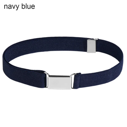 1PC Fashion Adjustable Children Elastic Belts Wide Candy Color Waist Belt Stretch Canvas Belt For Jeans Pants Kids Casual Belts