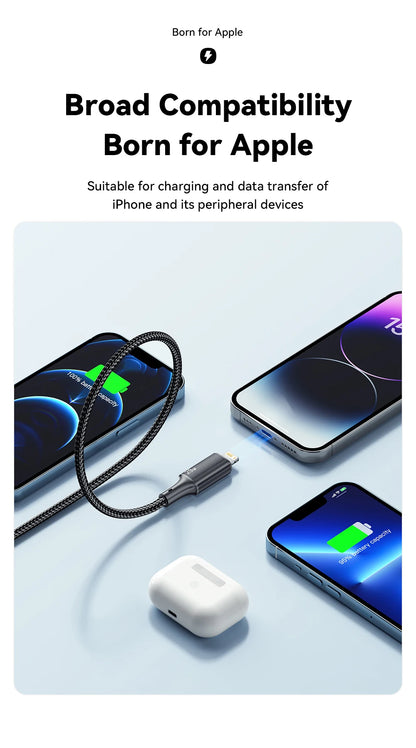 Essager USB C Cable For IPhone 14 13 12 11 pro Max Xs Plus 29W Fast Charging Cable Type C To Lighting Date Wire For ipad Macbook